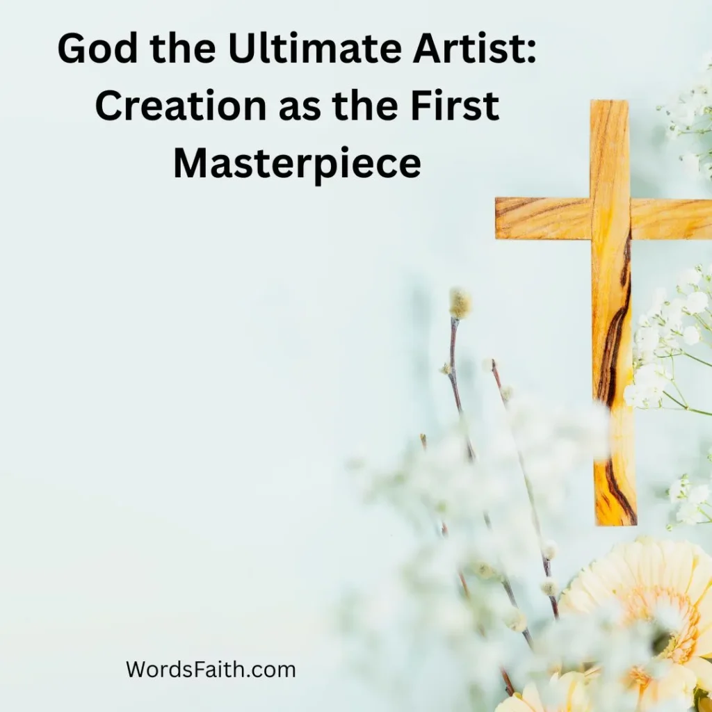 God the Ultimate Artist: Creation as the First Masterpiece