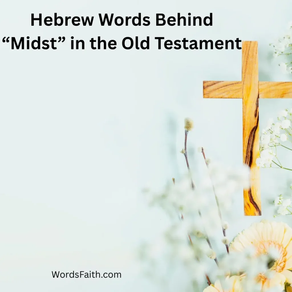 Hebrew Words Behind “Midst” in the Old Testament