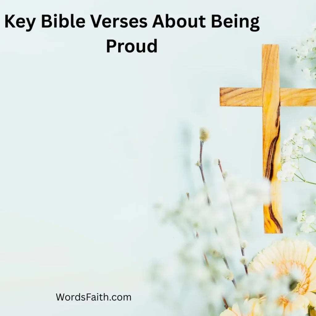 Key Bible Verses About Being Proud