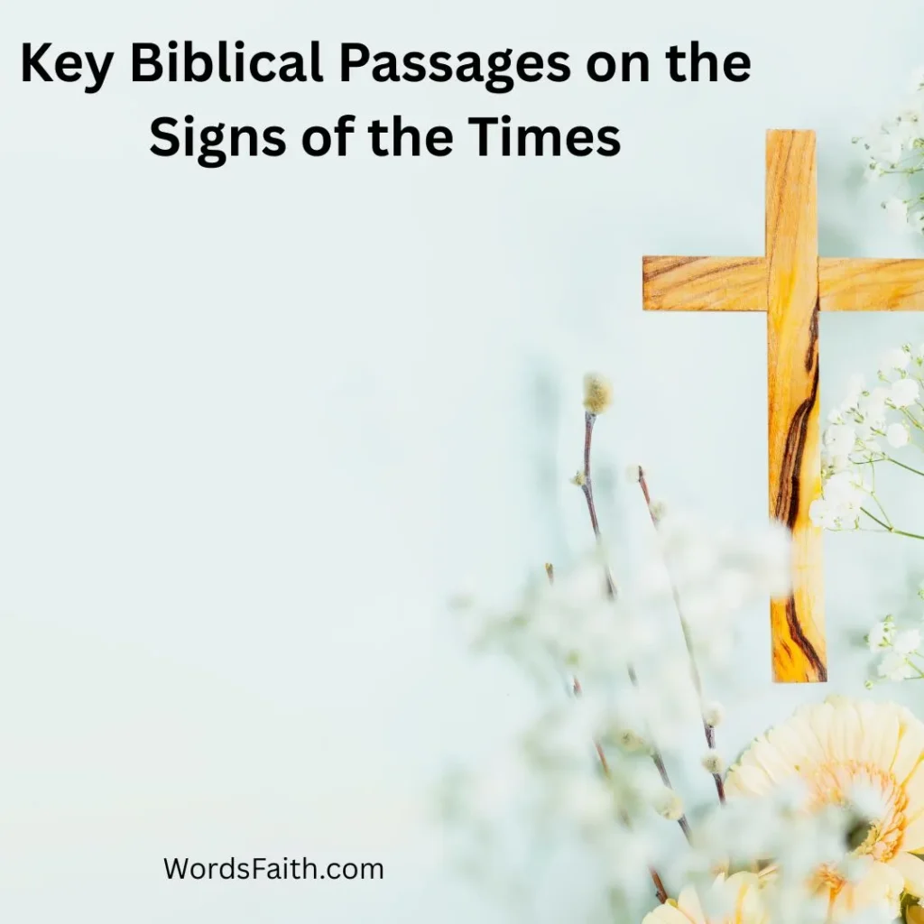 Key Biblical Passages on the Signs of the Times