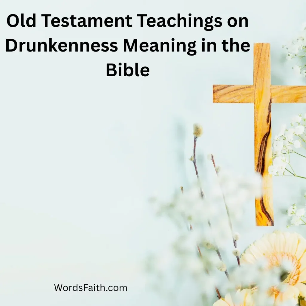 Old Testament Teachings on Drunkenness Meaning in the Bible