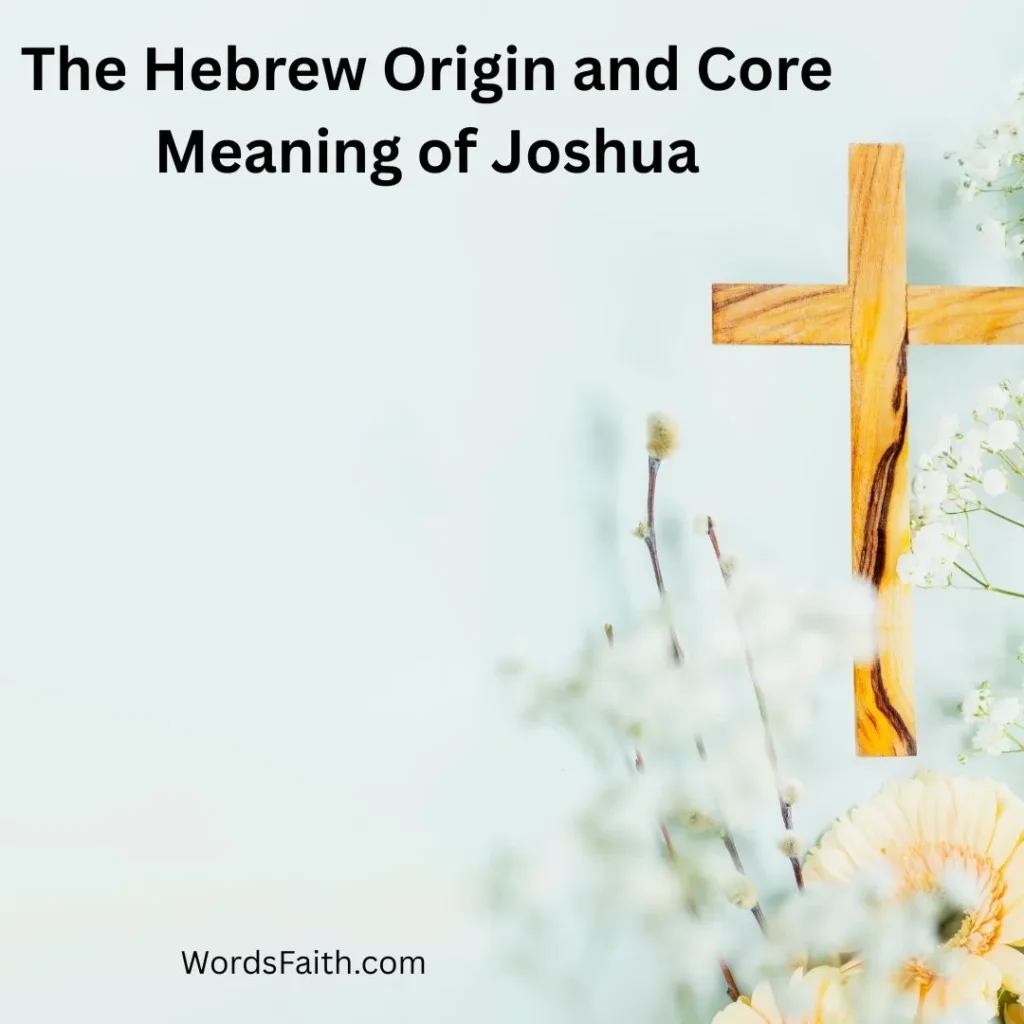The Hebrew Origin and Core Meaning of Joshua