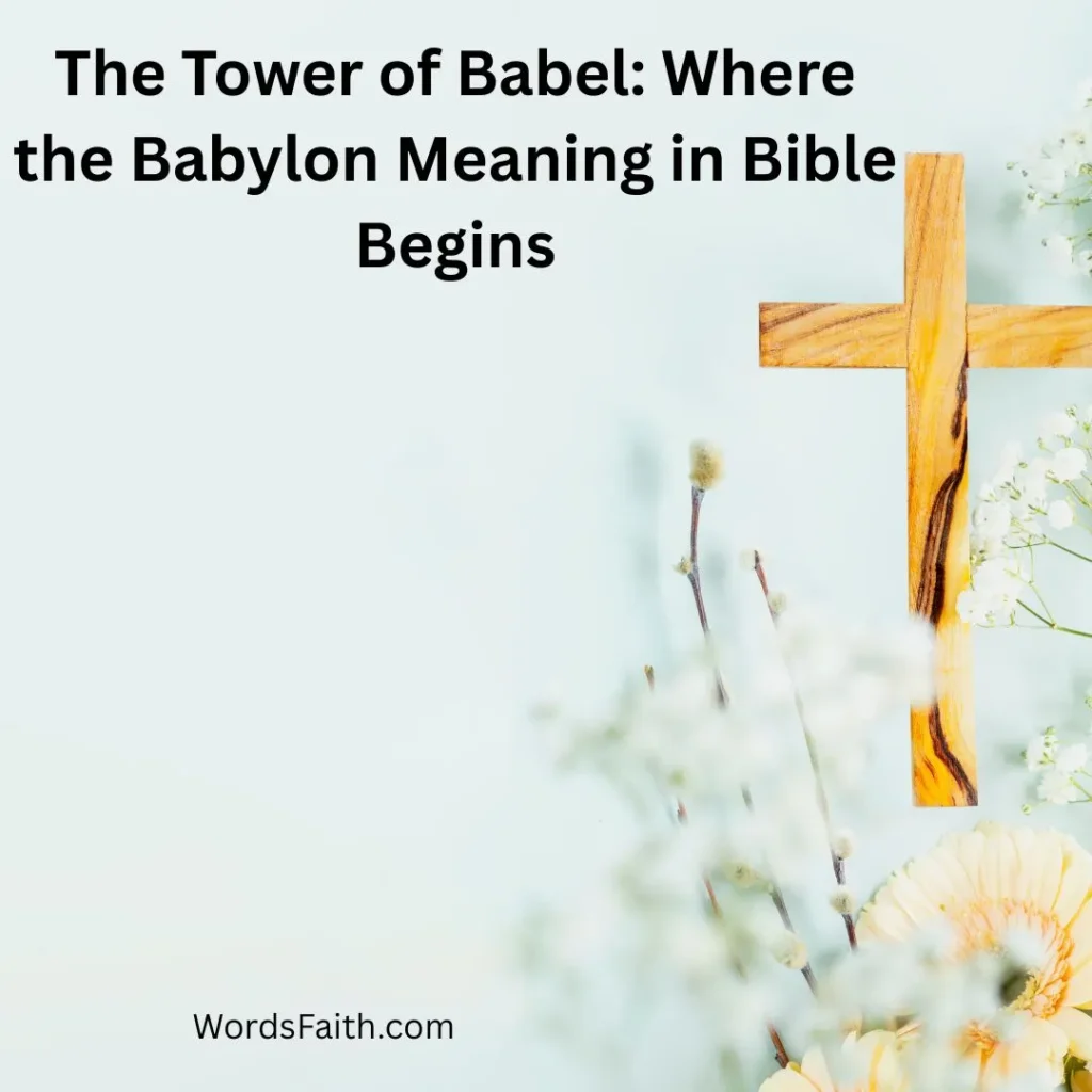 The Tower of Babel: Where the Babylon Meaning in Bible Begins
