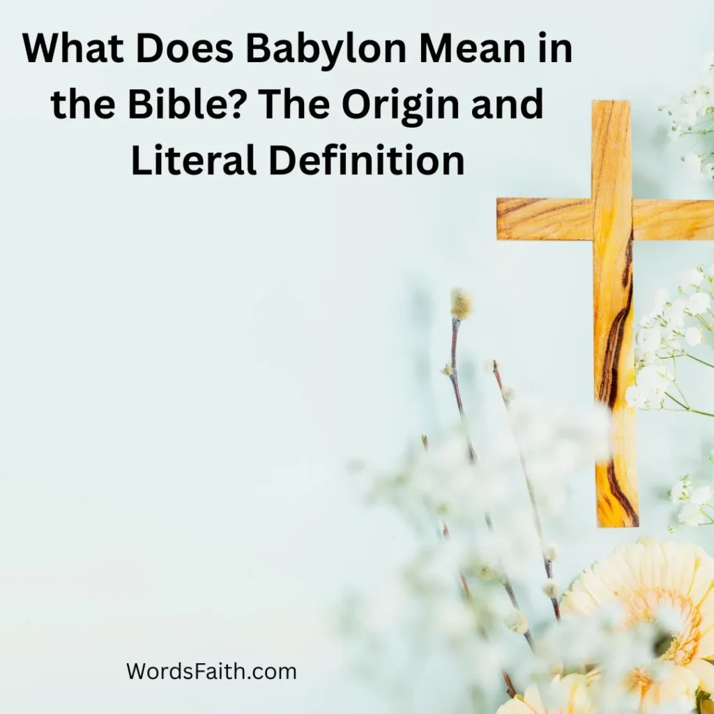 What Does Babylon Mean in the Bible? The Origin and Literal Definition