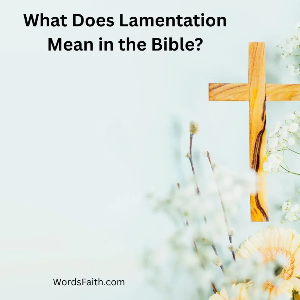 What Does Lamentation Mean in the Bible?