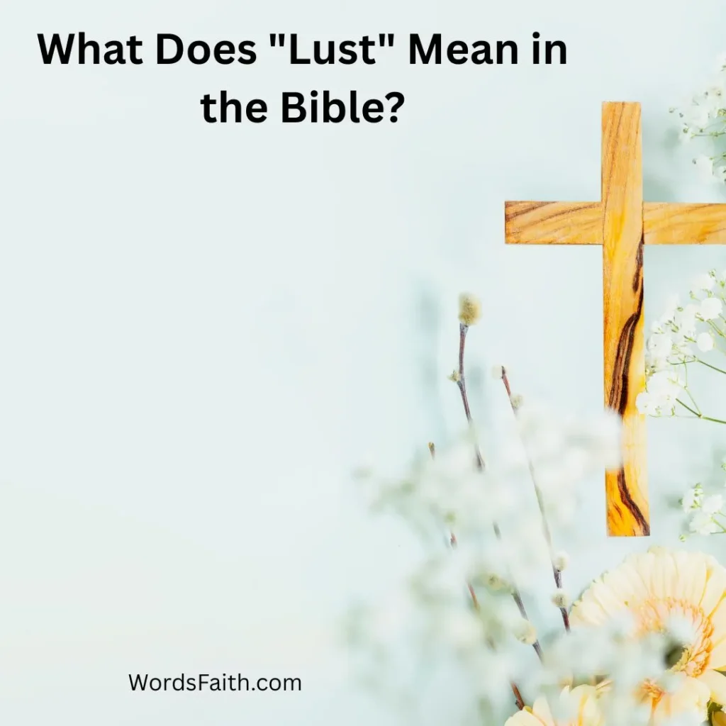 What Does "Lust" Mean in the Bible?