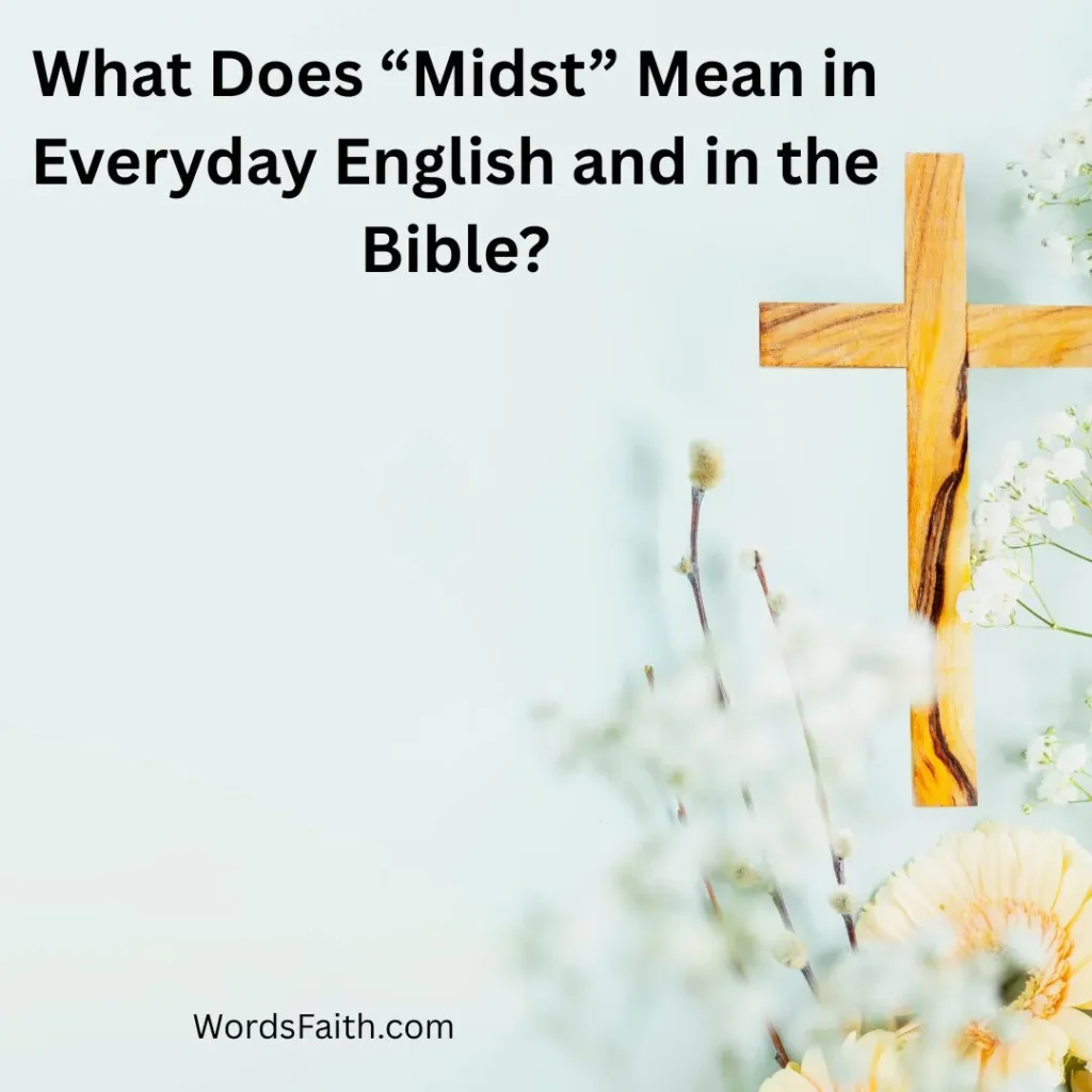 What Does “Midst” Mean in Everyday English and in the Bible?