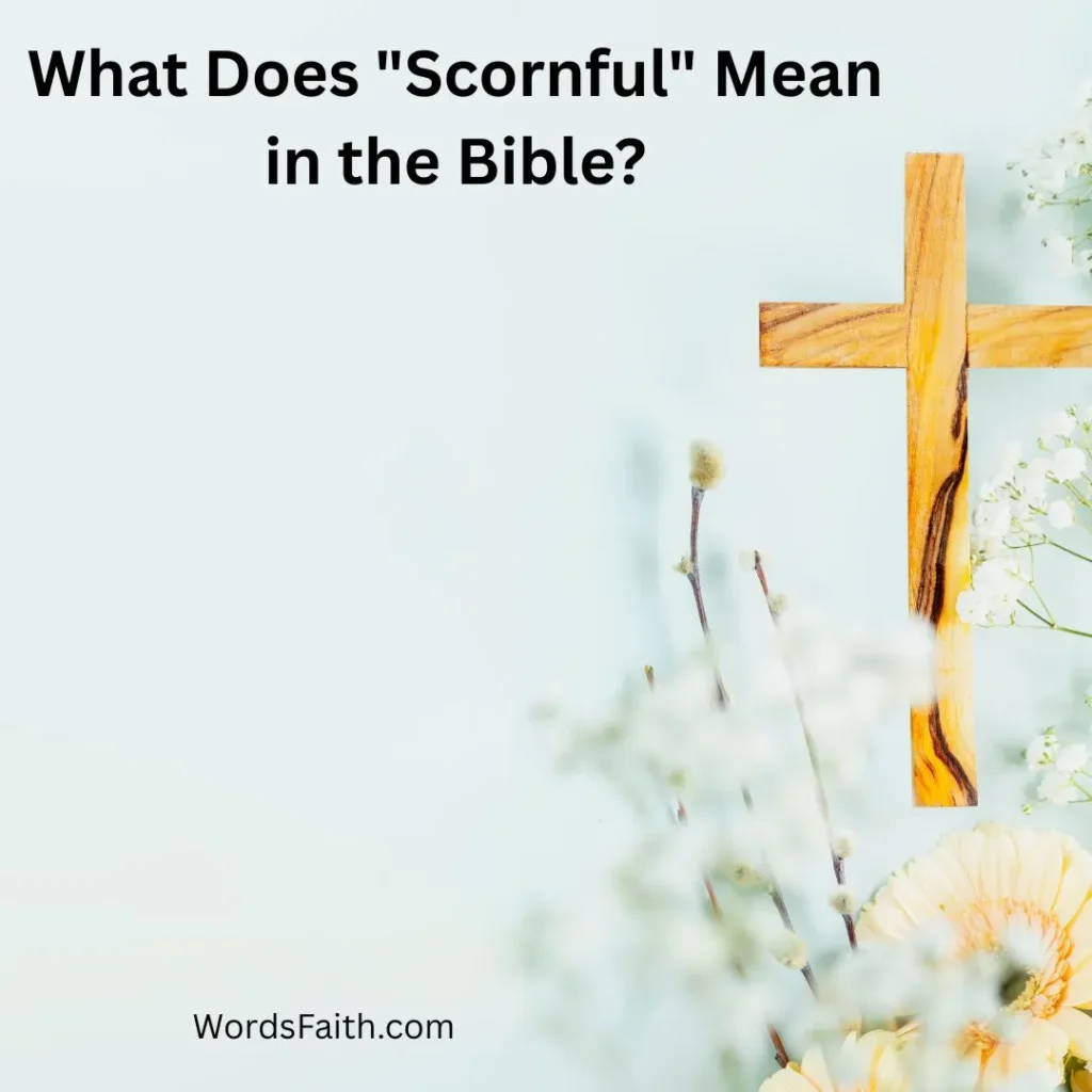 What Does "Scornful" Mean in the Bible?