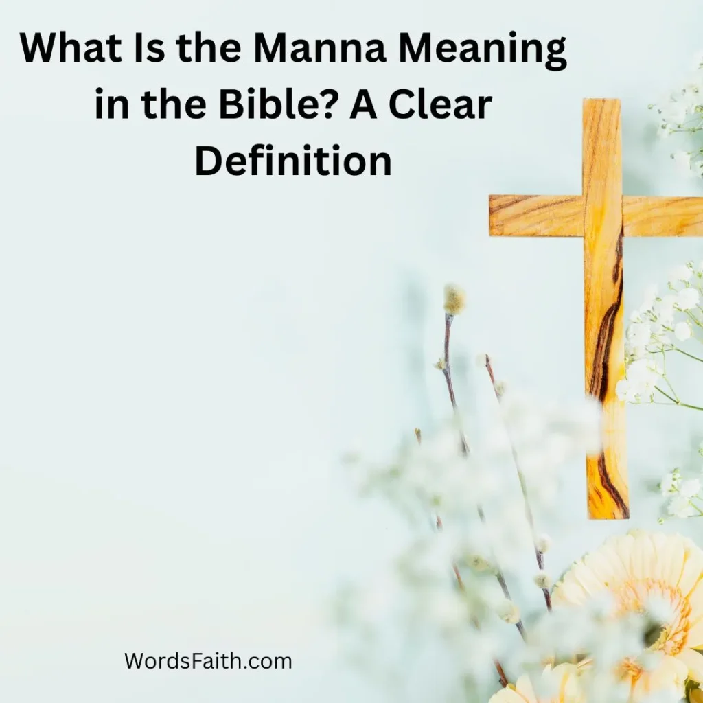 What Is the Manna Meaning in the Bible? A Clear Definition