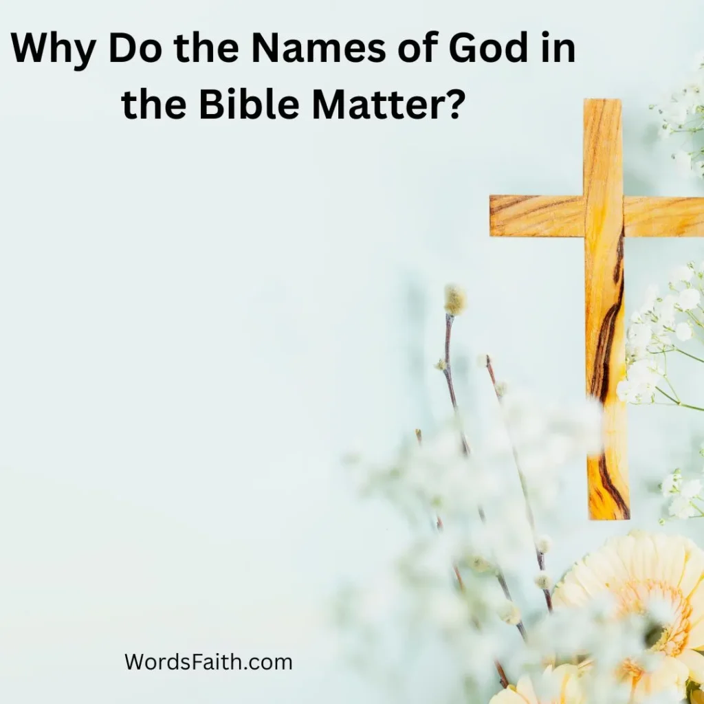 Why Do the Names of God in the Bible Matter?
