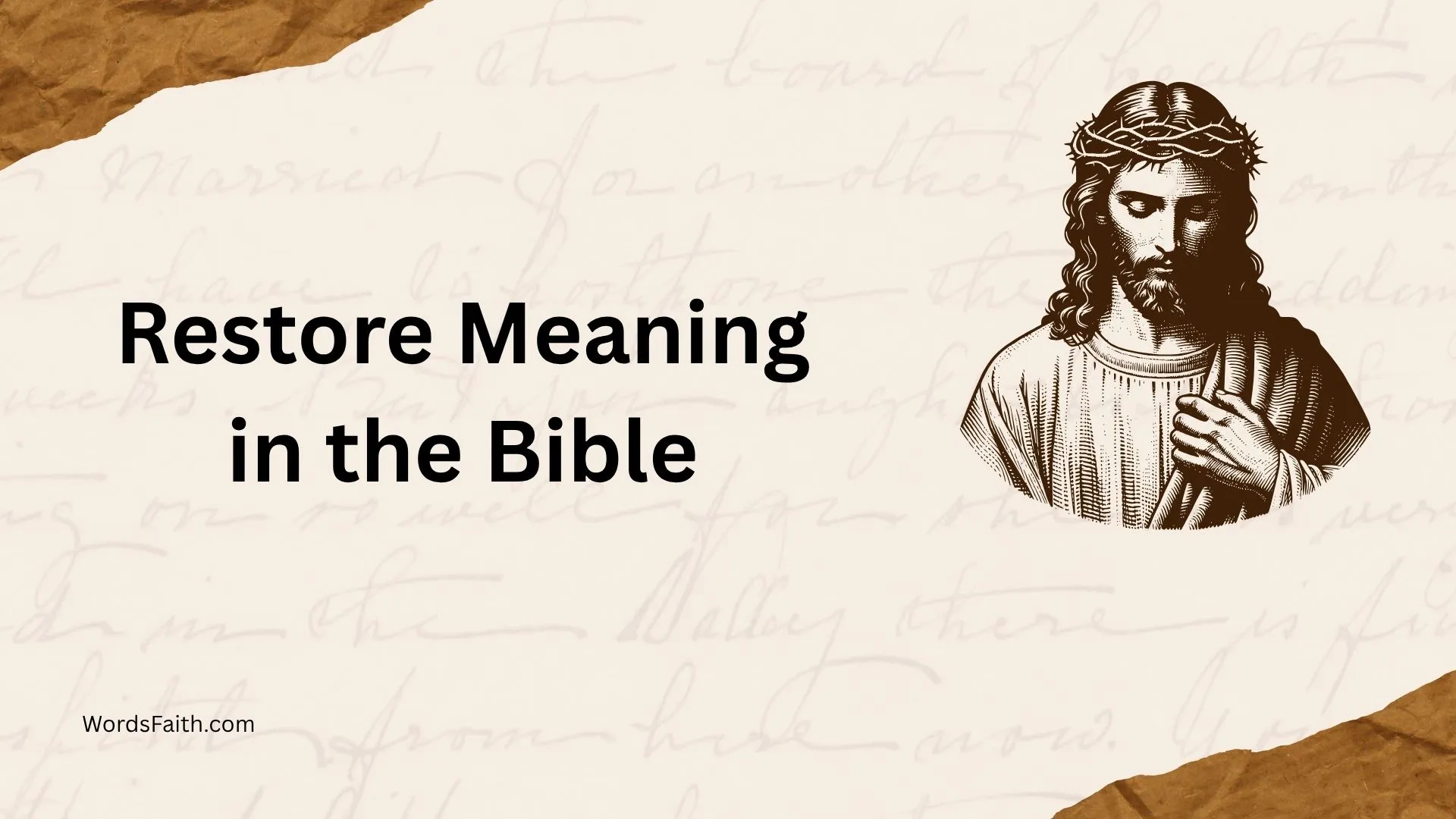 Restore Meaning in the Bible